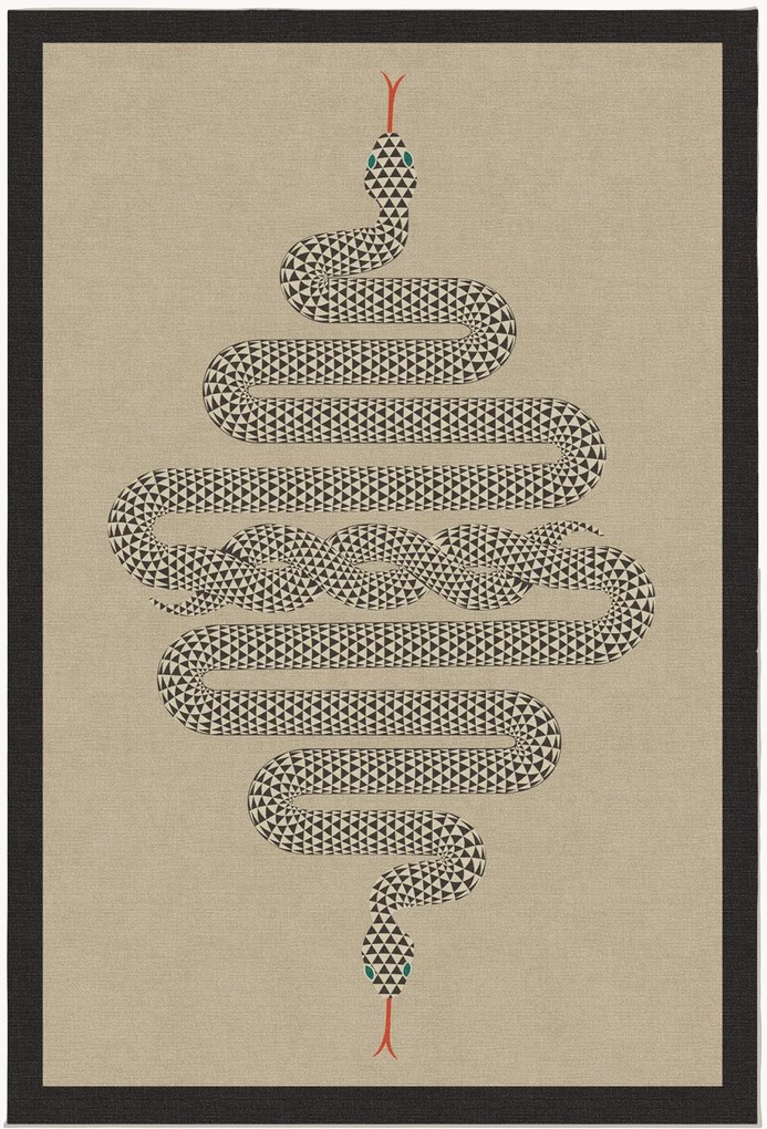 Wasbaar laagpolig vloerkleed Venom van Jonathan Adler