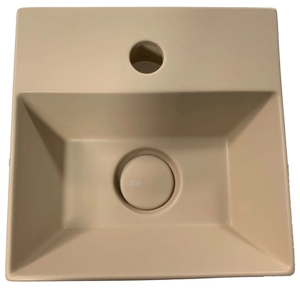 Salenzi Spy Fontein met clickwaste 30x30 cm mat taupe