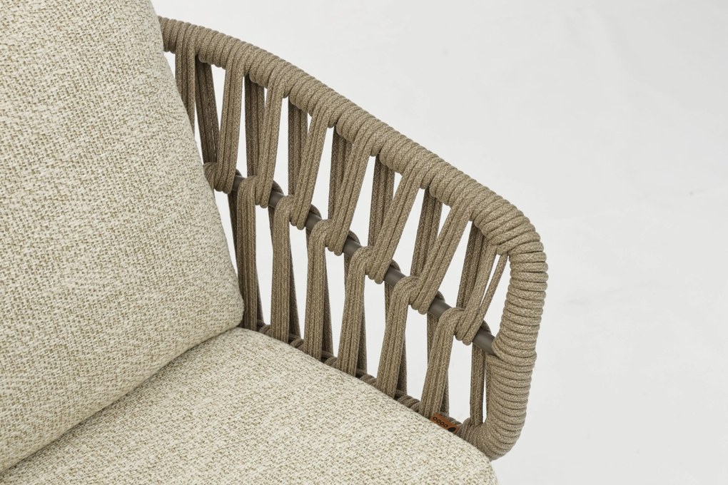 Tuinset 6 personen 240 cm Rope Zand/Beige Coco Viento/Voyage