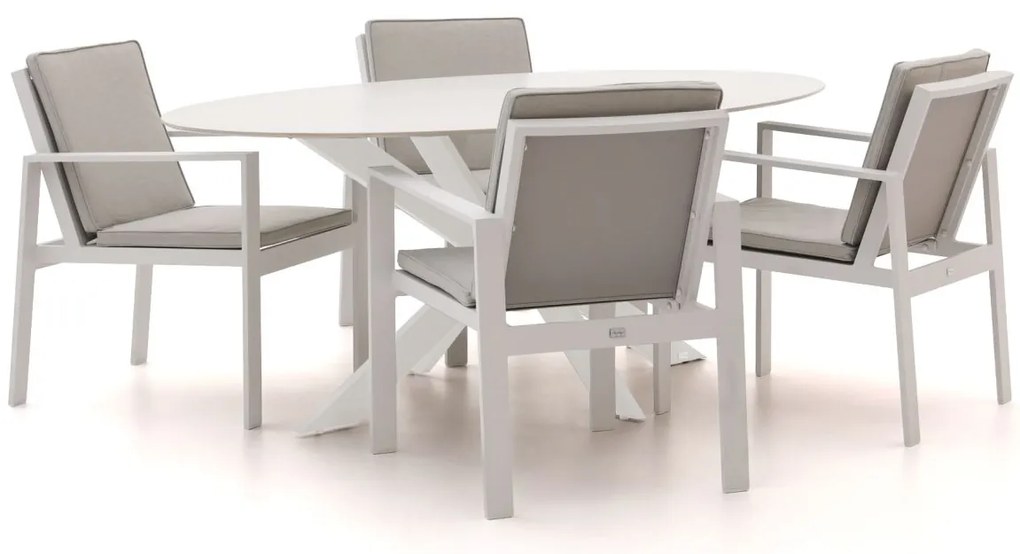 Diningset Bellagio  | 4 personen | Tuinset sintered stone | 5-delig | Kees Smit Tuinmeubelen