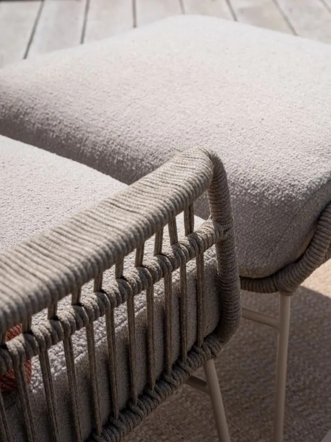 4 Seasons Outdoor Botanic loungestoel latte SALE Loungestoel taupe weerbestendig