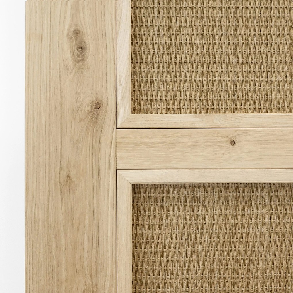 Schuifdeur Eikenhout Rotan Tofino 100x210