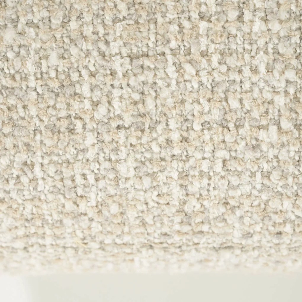 Draaibare Fauteuil Beige Met Walnoot Hout