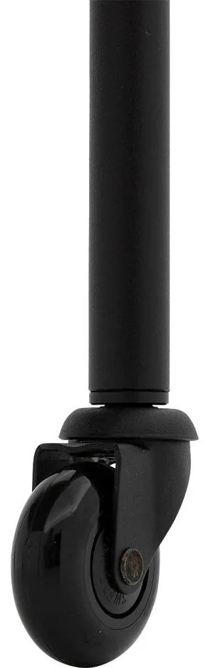 Goossens Excellent Eetkamerstoel Leogang cognac leer met armleuning en Zwart skater wiel met zwarte kapmet wielen, elegant chic