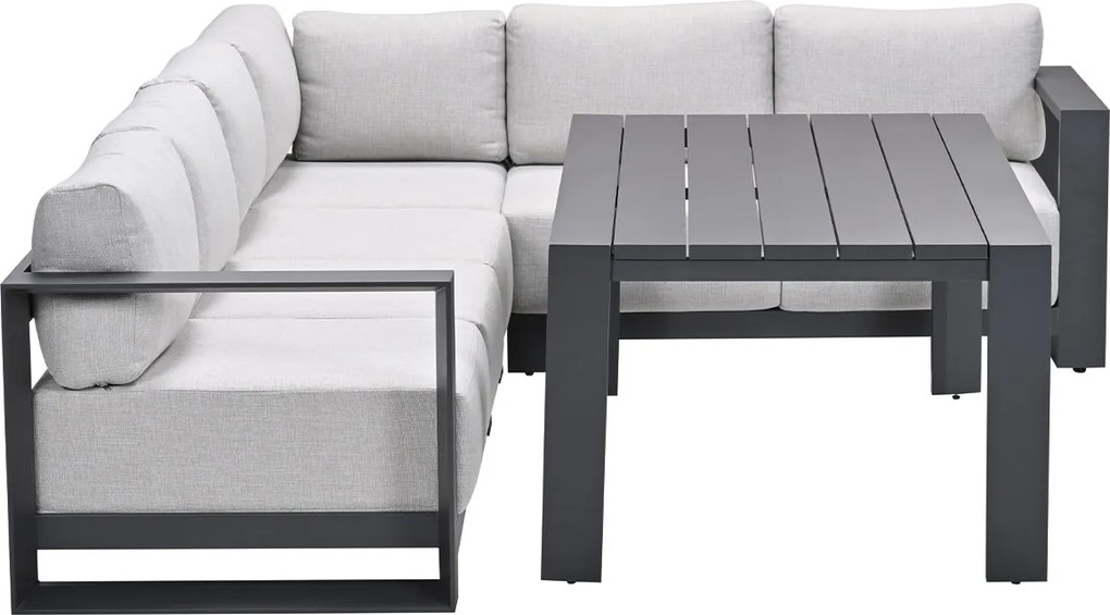 Garden Impressions Malakka lounge dining set 5-delig - valley sand