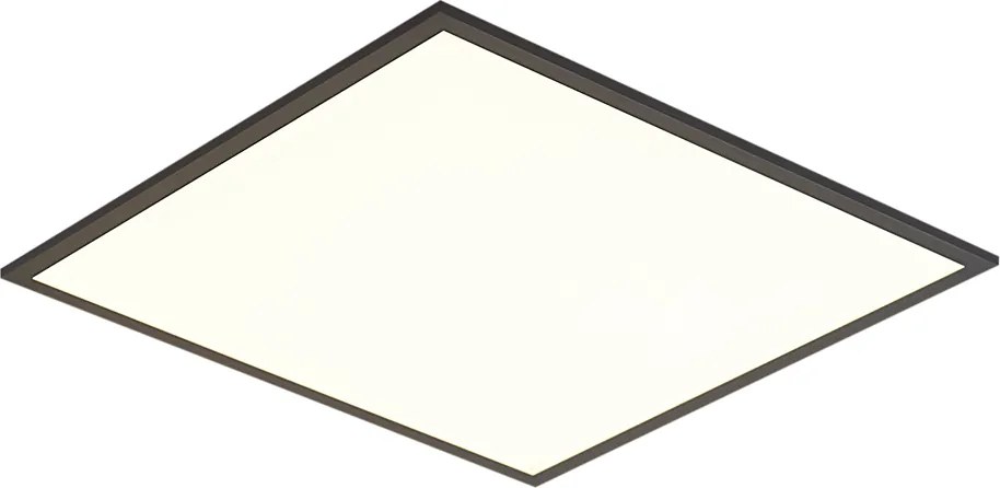 LED paneel zwart vierkant incl. LED 3-staps dimbaar - Reeves
