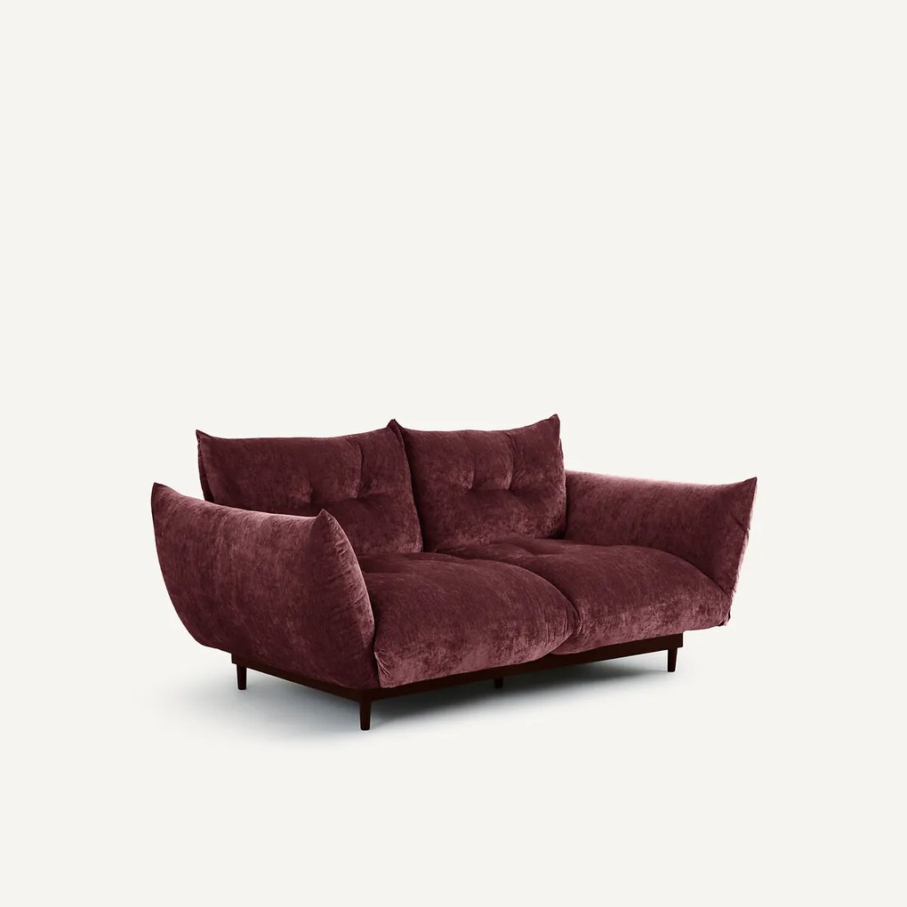 3-zits compacte bank in fluweelmix, VITORIA