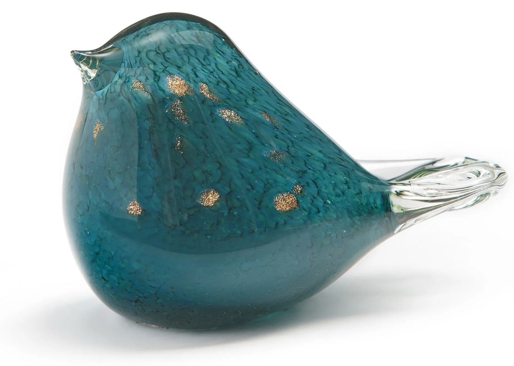 Decoratieve vogel in glas Abby