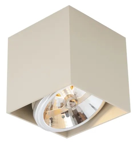 Moderne opbouwSpot / Opbouwspot / Plafondspot beige G9 draai- en kantelbaar - Box Modern G9 vierkant Binnenverlichting Lamp