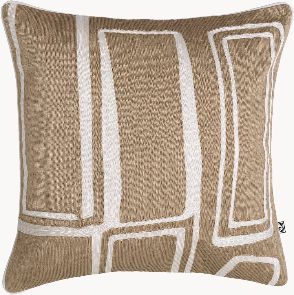 Handgetuft kussen van viscose Ribeira