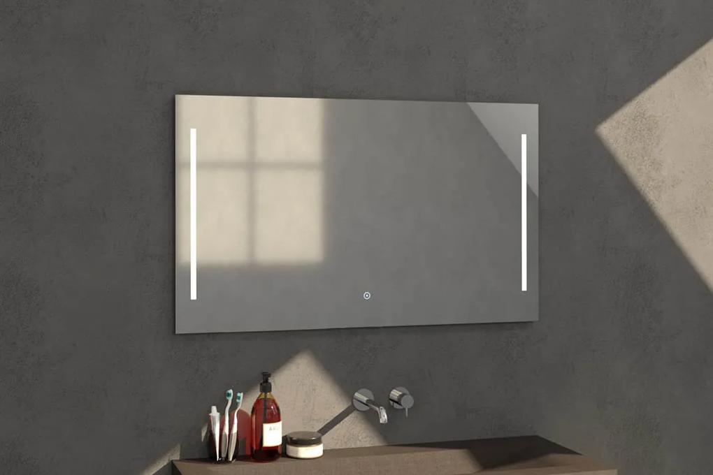 Sanituba Deline spiegel 120x70 met LED verlichting Aluminium Geborsteld