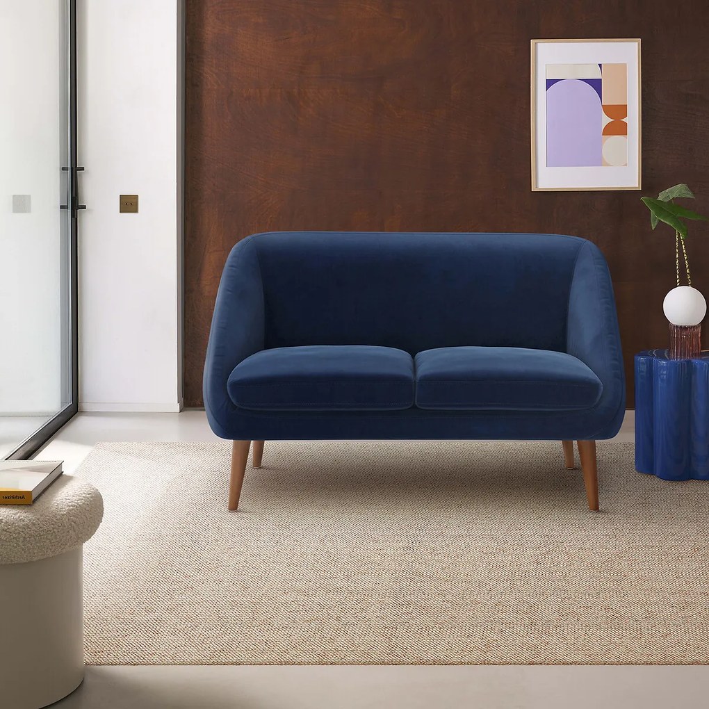 2-zit bank, in fluweel, Séméon