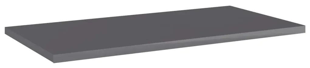 vidaXL Wandschappen 8 st 60x30x1,5 cm spaanplaat hoogglans grijs