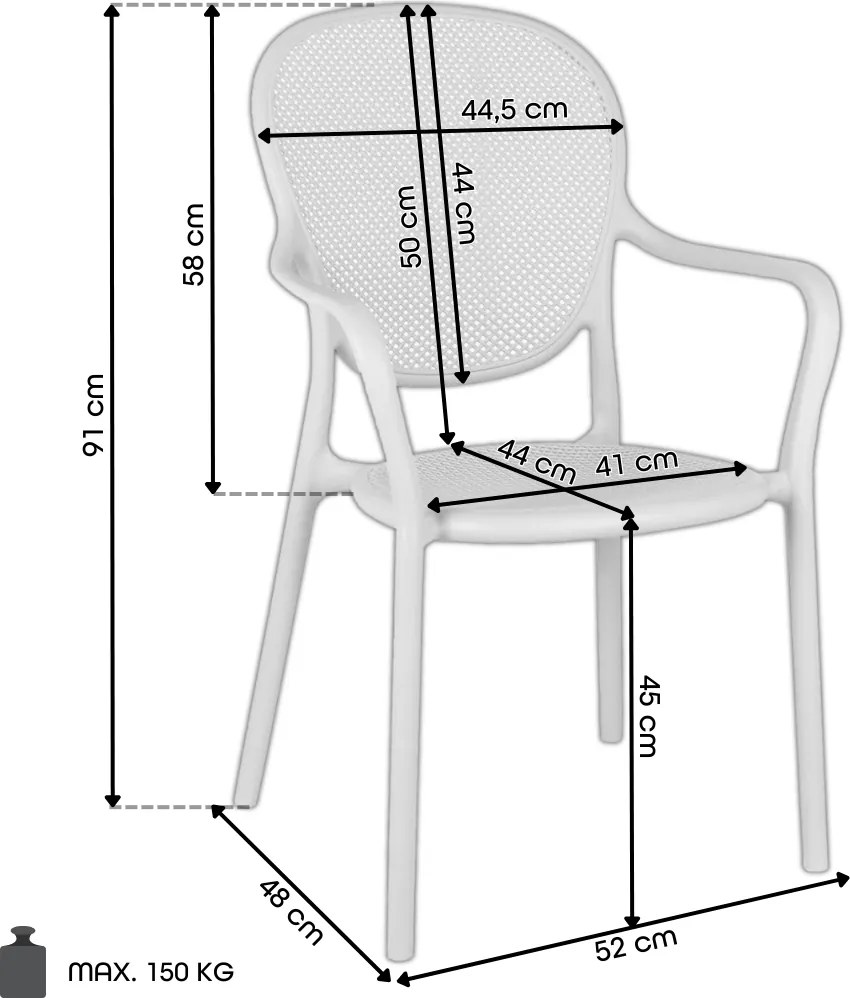 VERANO Pastel Groen - MODERNE STOEL VOOR KEUKEN, TERRAS (STAPELBAAR)