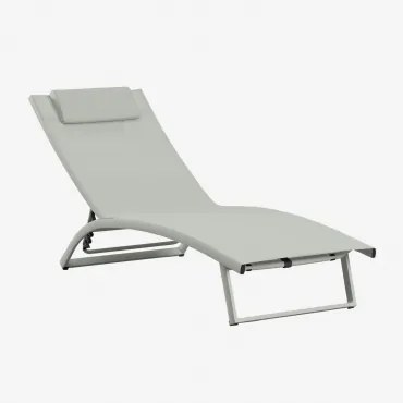 Dulem Aluminium Ligstoel Groen – Khaki - Sklum