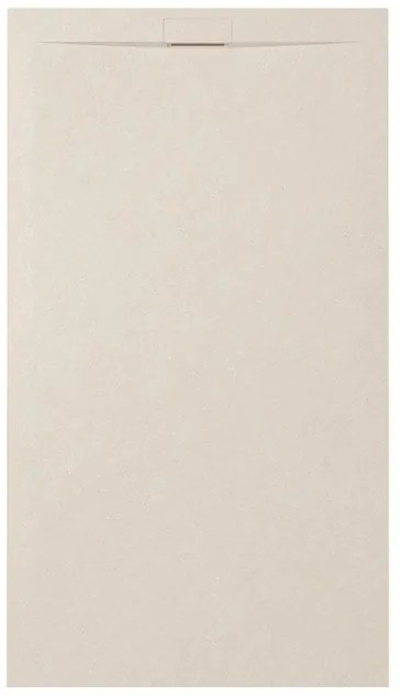 Zenon Essenza Minimal douchevloer - 100x90cm - antislip - antibacterieel - mineraalmarmer - rechthoek - Vertigo cream (beige) 400000000000044955