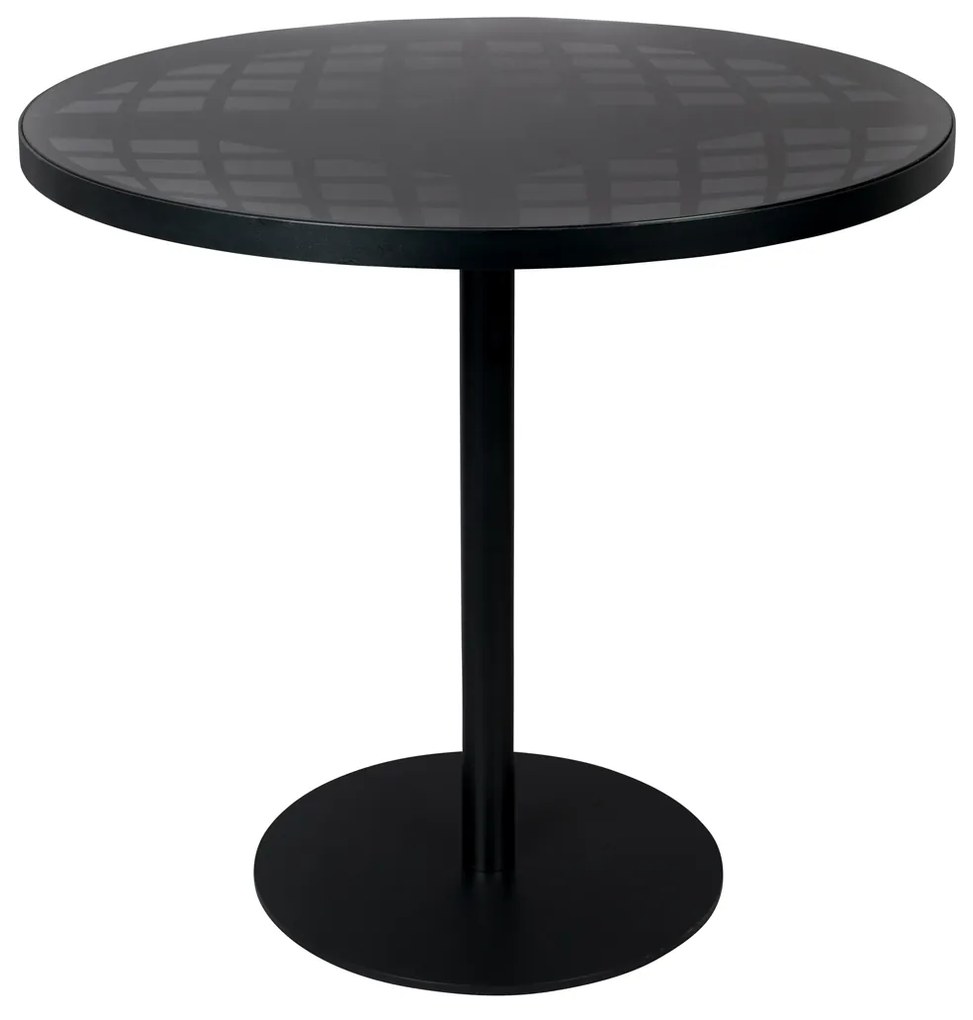 Zuiver Albert Garden Zwarte Ronde Bistrotafel - 80 X 80cm.