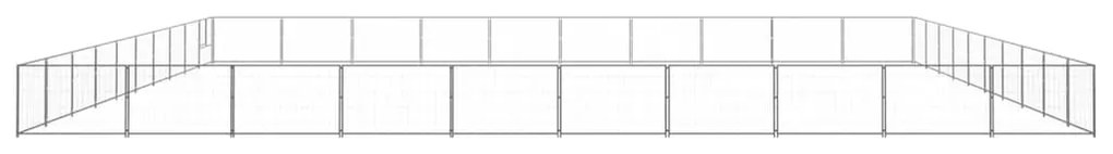 vidaXL Hondenkennel 100 m² staal zilverkleurig