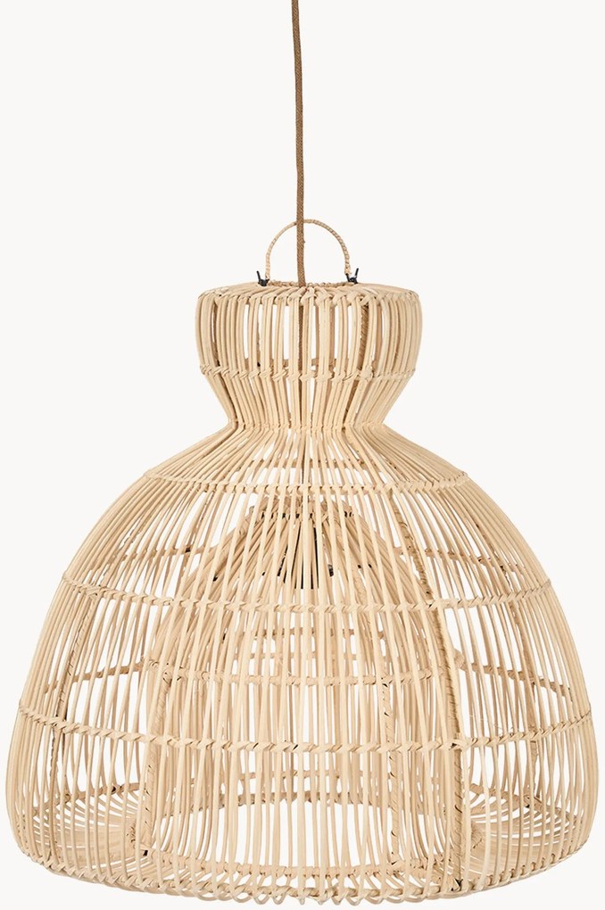 Handgeweven rotan hanglampkap Matcha Whisk