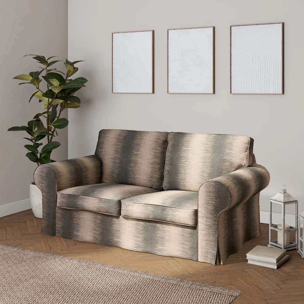 Dekoria IKEA hoes voor Ektorp 2-zits slaapbank - NIEUW model, grijs-beige