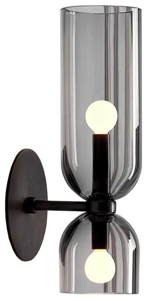 WANDLAMP APP1208-2W Zwart