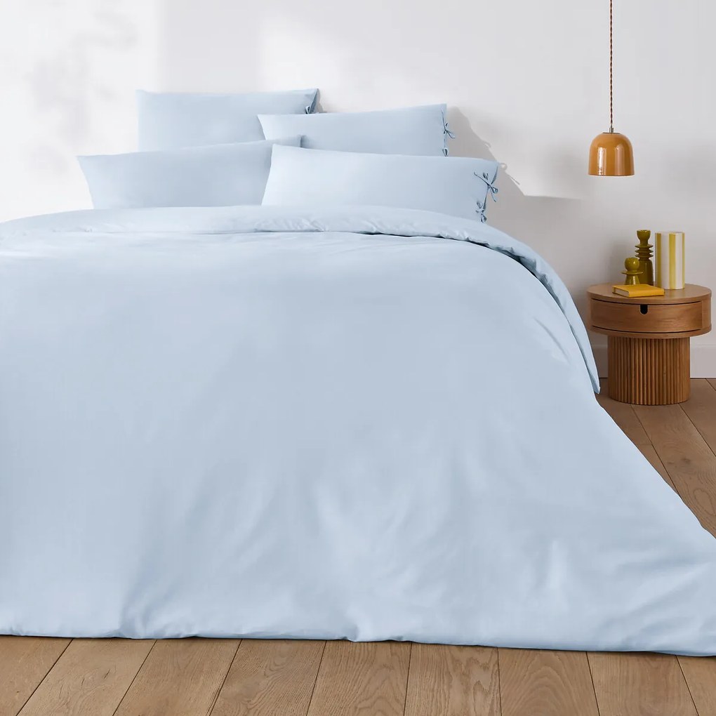 Effen kussensloop te strikken in katoen , Scenario