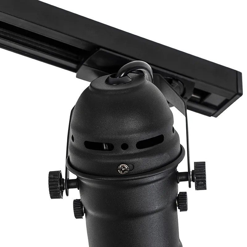 Smart railsysteem zwart 3-lichts incl. Wifi GU10 - Movie