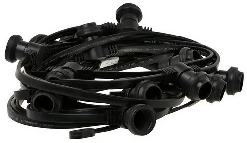 Lichtsnoer 20 Meter Inclusief 35x Rode Lamp 15W Feestverlichting