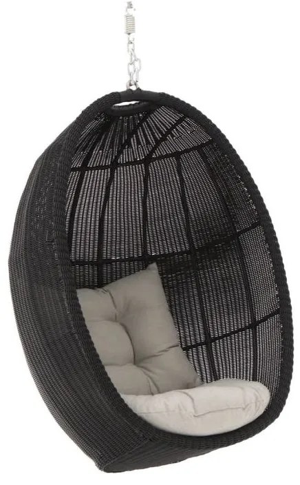 + 15% kassakorting | Hangstoel tuin | Manifesto  Lucana | Wicker (vlechtwerk) | Zwart | Tuinstoel | Kees Smit Tuinmeubelen