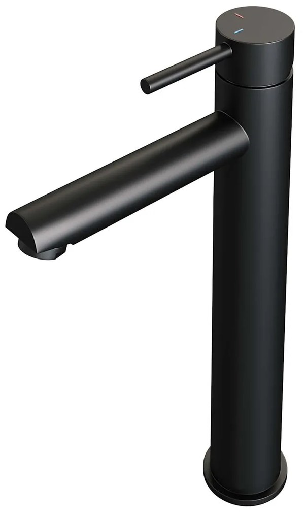 Brauer Black Edition ColdStart verhoogde wastafelkraan energy-saving model A zwart mat