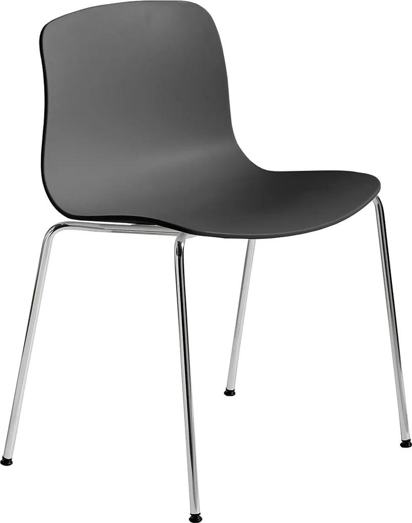 Hay About A Chair AAC16 Stoel Met Chroom Onderstel Soft Black