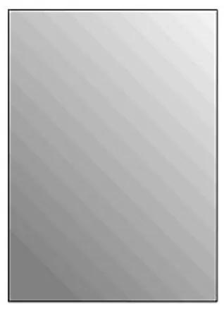 Plieger Basic 4mm rechthoekige spiegel 70x55cm zilver 4350464