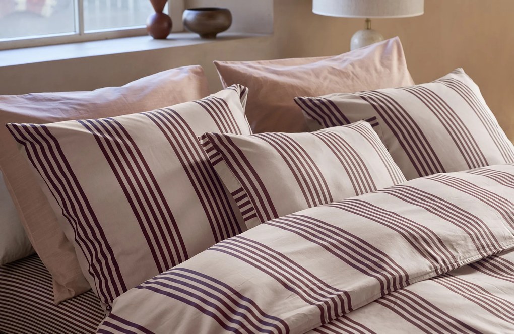 vtwonen Pure Stripe Dekbedovertrek Naturel – Bij Swiss Sense