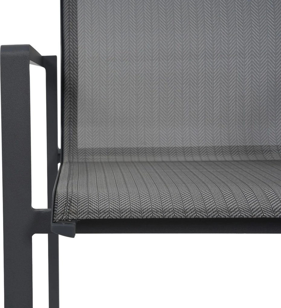 Tuinstoel Aluminium Grijs-antraciet Lifestyle Garden Furniture Timo antraciet/dark grey