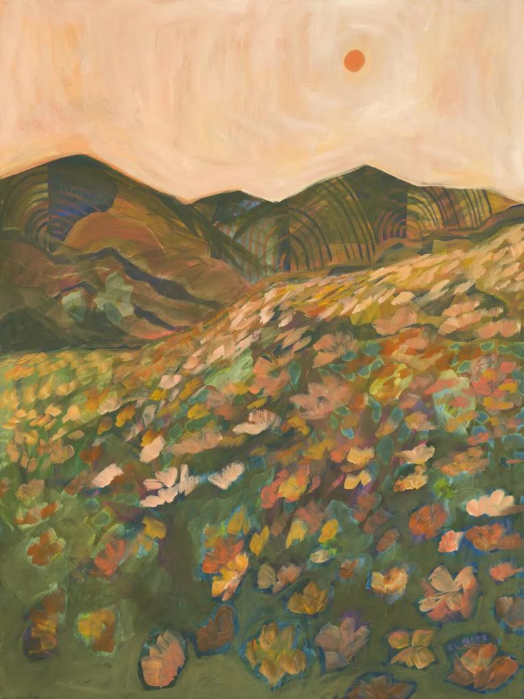 Ilustratie Blooming field, Eleanor Baker, (30 x 40 cm)