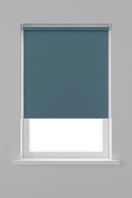 Decosol Rolgordijn Verduisterend - Grijs/Blauw 90 x 190 cm