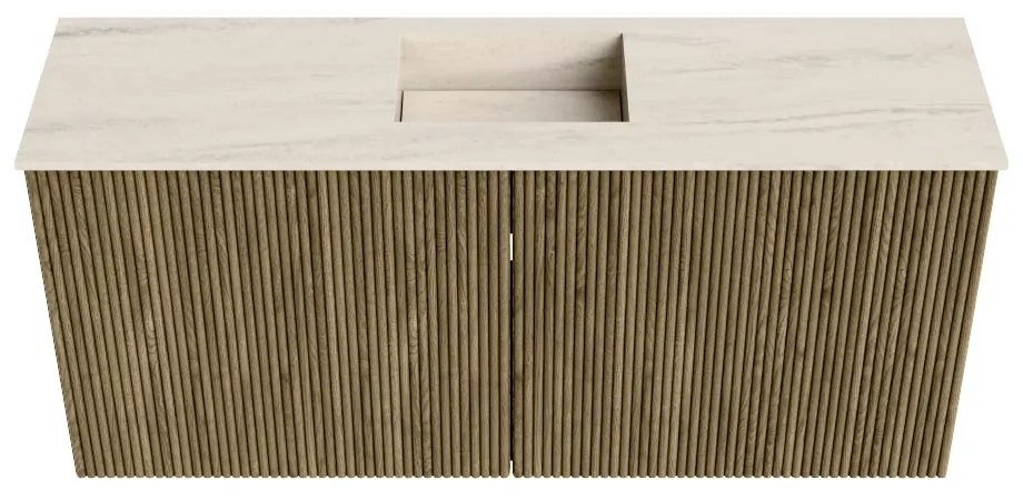 Mondiaz Joya DLux 90cm toiletmeubel dusk met wastafel faye midden zonder kraangat meli