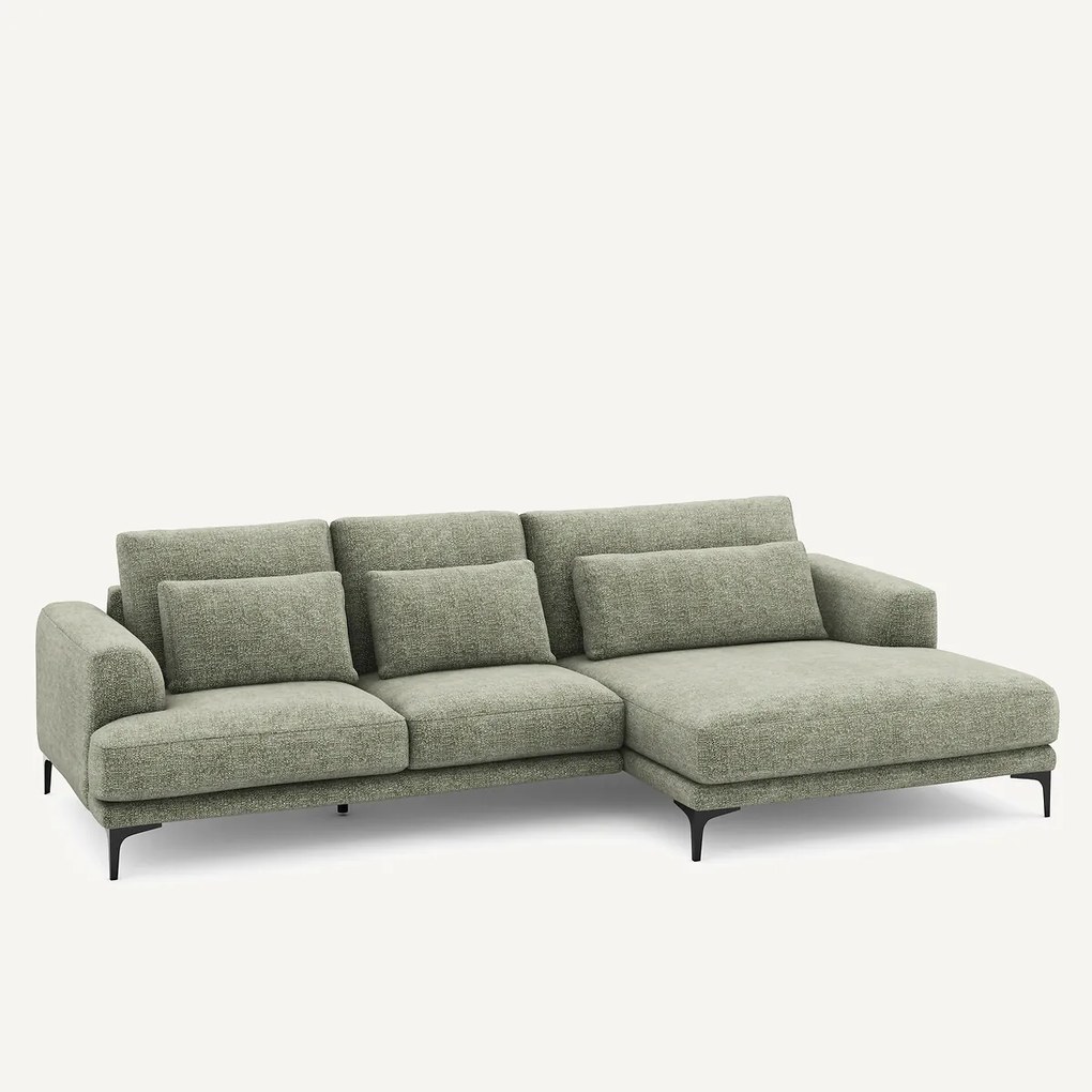 XL hoekbank rechts van stevig katoen, MARSILE