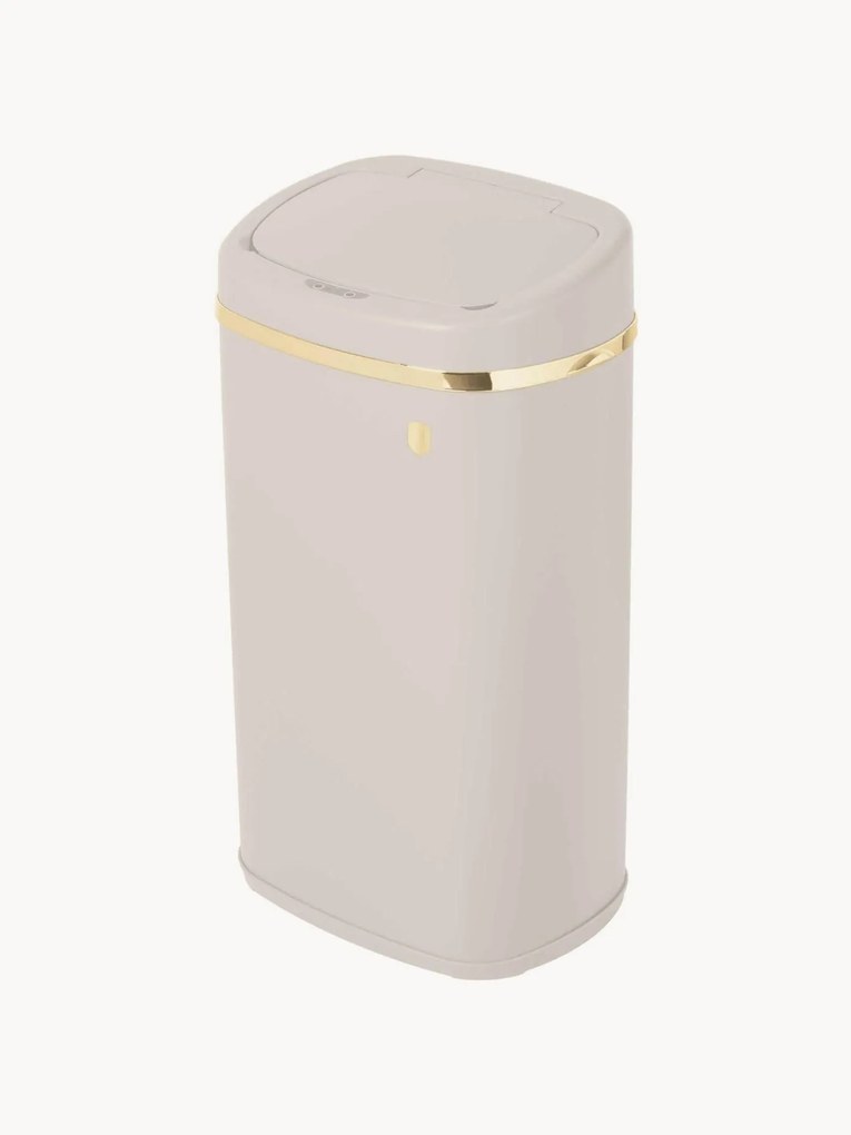 Prullenbak met sensor Matt Cream