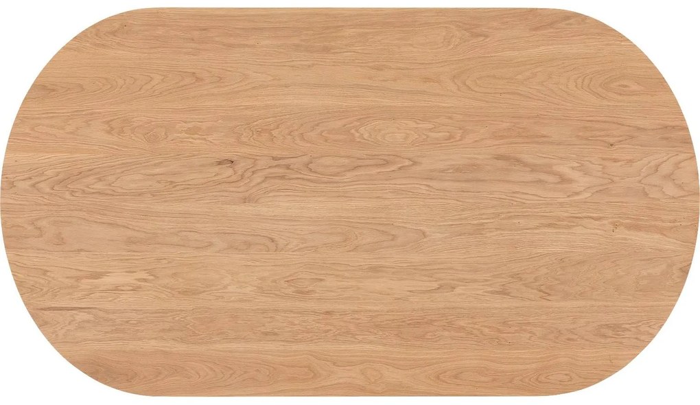 Goossens Excellent Eettafel Uniek, Semi rond 200 x 100 cm