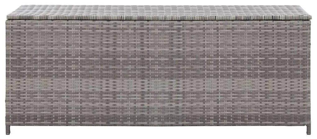 vidaXL Tuinbox 120x50x60 cm poly rattan grijs