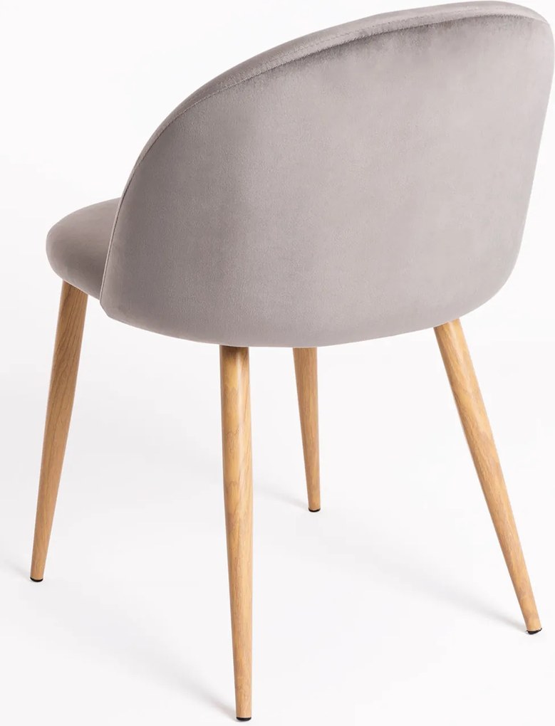 Set 4 Vint Fluwelen Stoelen