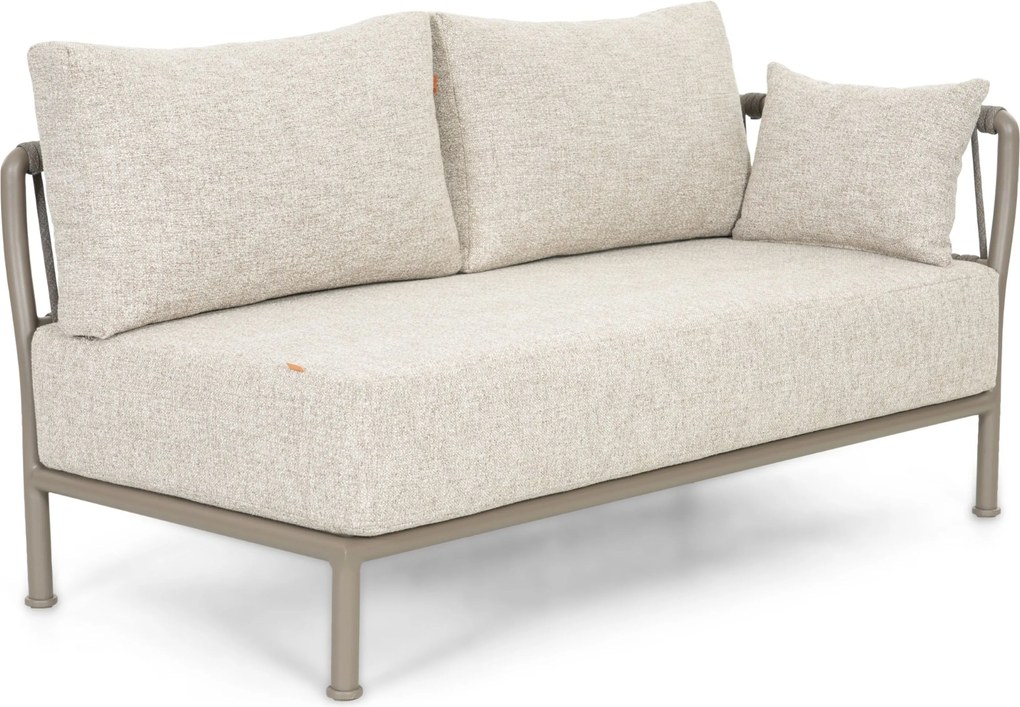 Hoek loungeset 5 personen Rope Taupe  Santika Furniture Santika