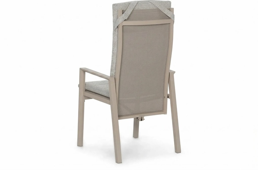 Tuinset 2 personen 909 cm Aluminium Zand/Beige Lifestyle Garden Furniture Vivaro/Creta
