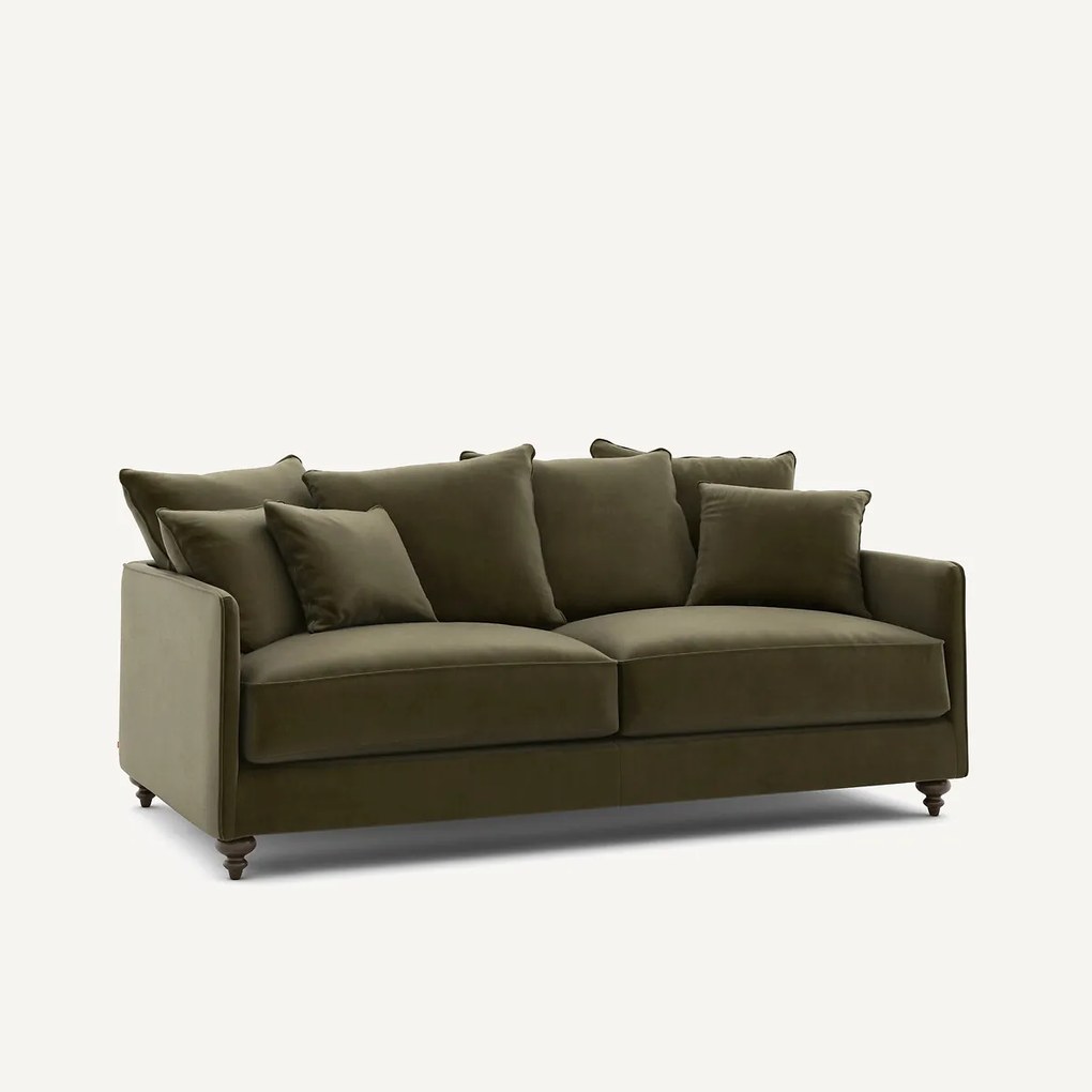 Omvormbare 3-zits fluwelen zetel, Lazare