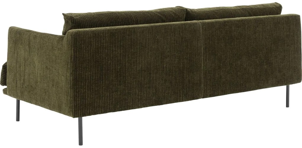 Goossens Bank Luxor Stof groen, stof, 2-zits, modern design