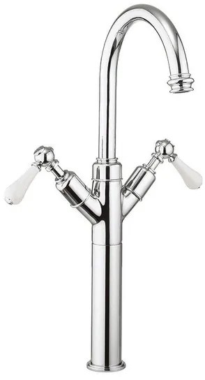 Crosswater Belgravia Keukenkraan - hoogte 46.5cm - uitloop 16.8cm - hendel - chroom BL118DNC_LV