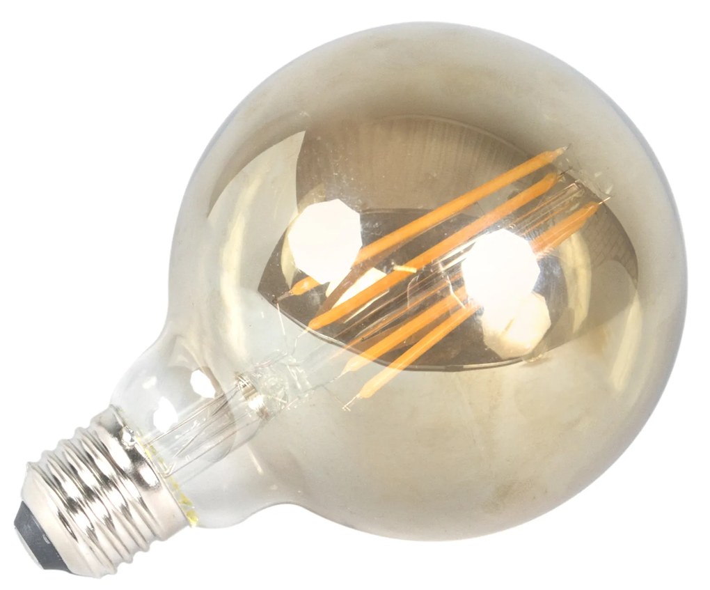 Set van 5 E27 dimbare LED filament smoke lamp 5W 380 lm 2200K