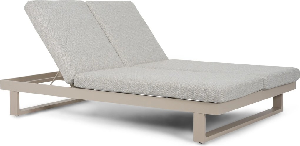 Lifestyle Garden Furniture Massimo Ligbed Met Kussen Loft/sandy Aluminium Taupe
