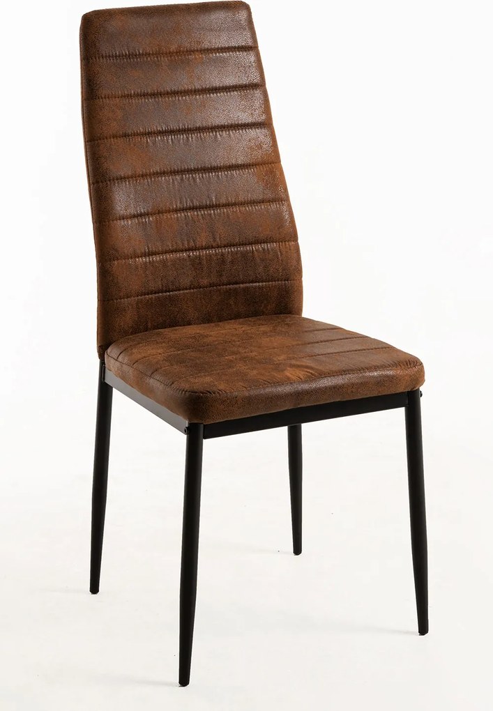 Set 4 Lauter Kunstlederen Stoelen